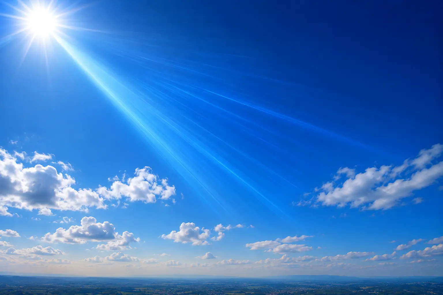 Ilustración relacionada con por qué el cielo es azul