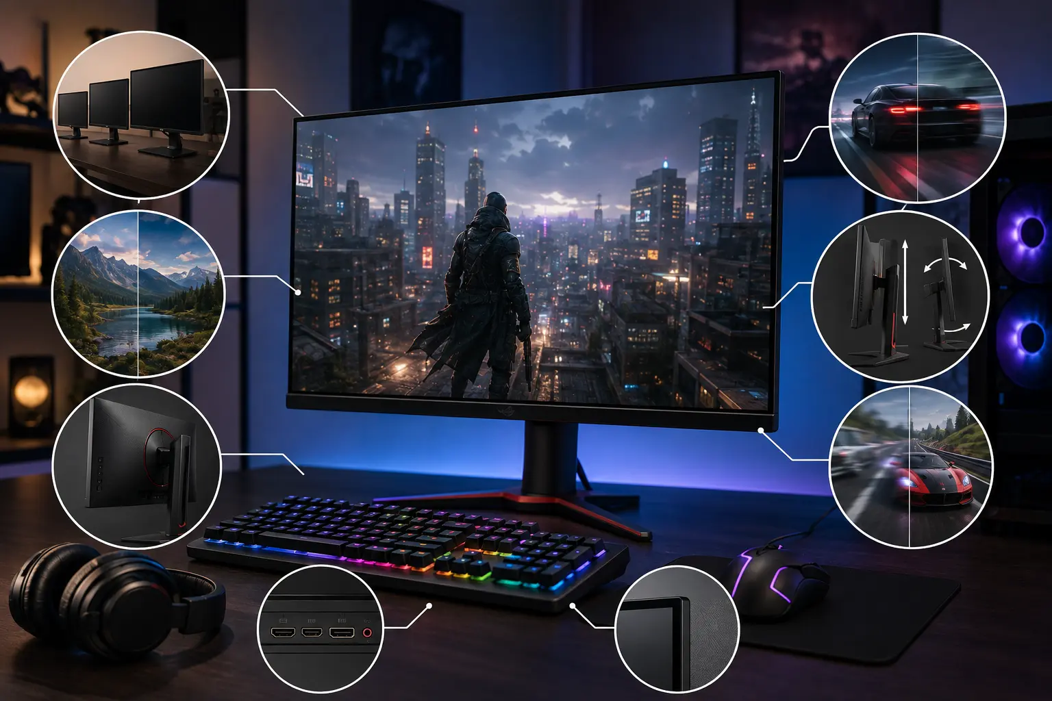 Ilustración relacionada con cómo elegir un monitor gaming
