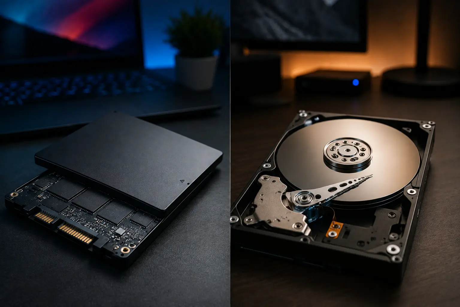 Ilustración relacionada con SSD vs HDD